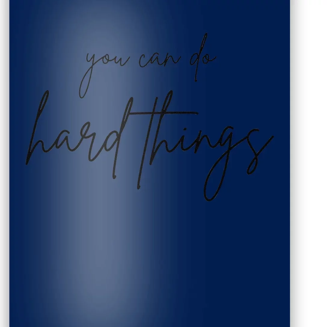 You Can Do Hard Things Funny Testing Day Teacher Poster