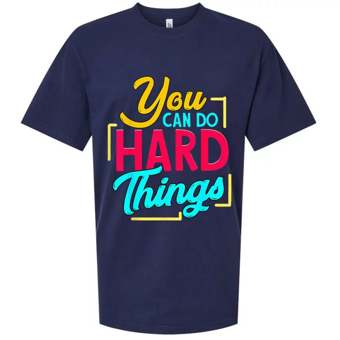 You Can Do Hard Things Sueded Cloud Jersey T-Shirt