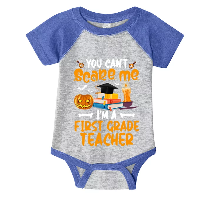 You Cant Dont Scare Me Im A First Grade Teacher Meaningful Gift Infant Baby Jersey Bodysuit