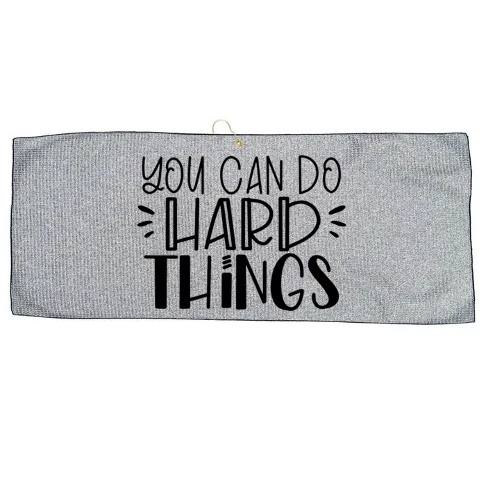 You Can Do Hard Things Growth Mindset Meaningful Gift Large Microfiber Waffle Golf Towel