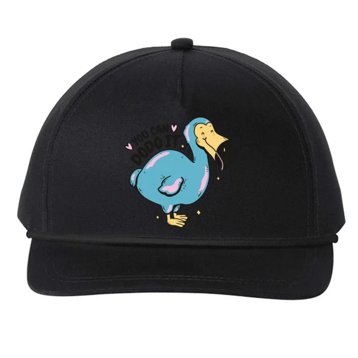 You Can Dodo It Funny Bird Motivational Snapback Five-Panel Rope Hat