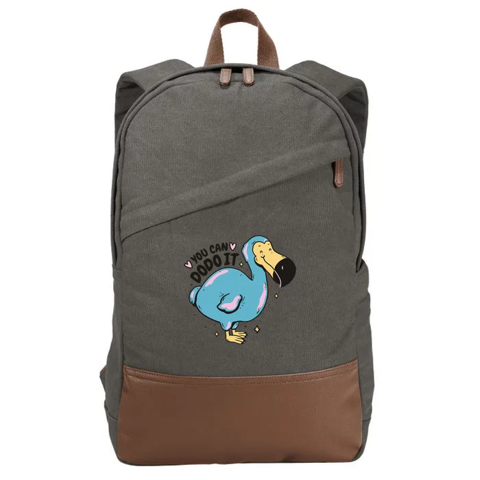 You Can Dodo It Funny Bird Motivational Cotton Canvas Backpack