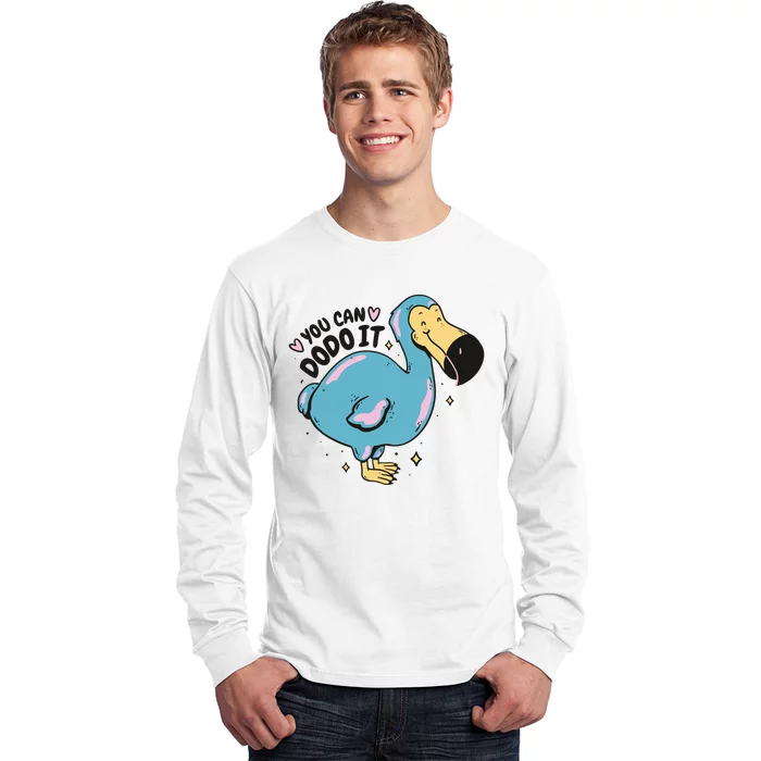 You Can Dodo It Funny Bird Motivational Long Sleeve Shirt