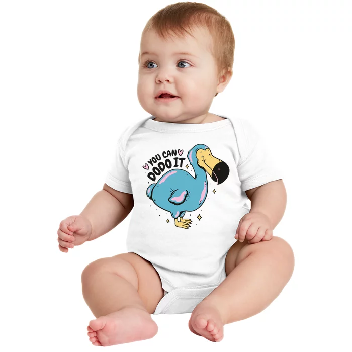 You Can Dodo It Funny Bird Motivational Baby Bodysuit