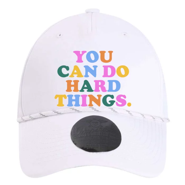 You Can Do Hard Things Motivational Colorful Quote Performance The Dyno Cap