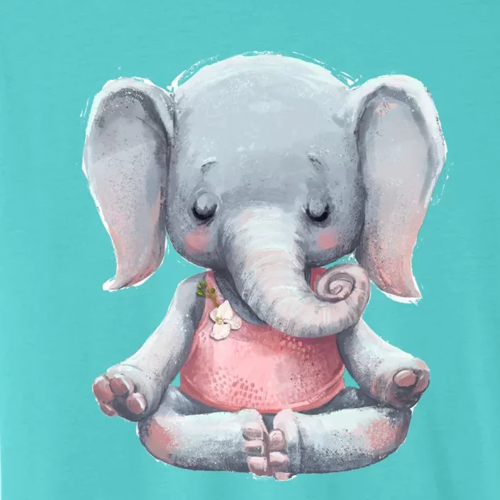 Yoga Cute Elephant Meditation Fitness Gift ChromaSoft Performance T-Shirt