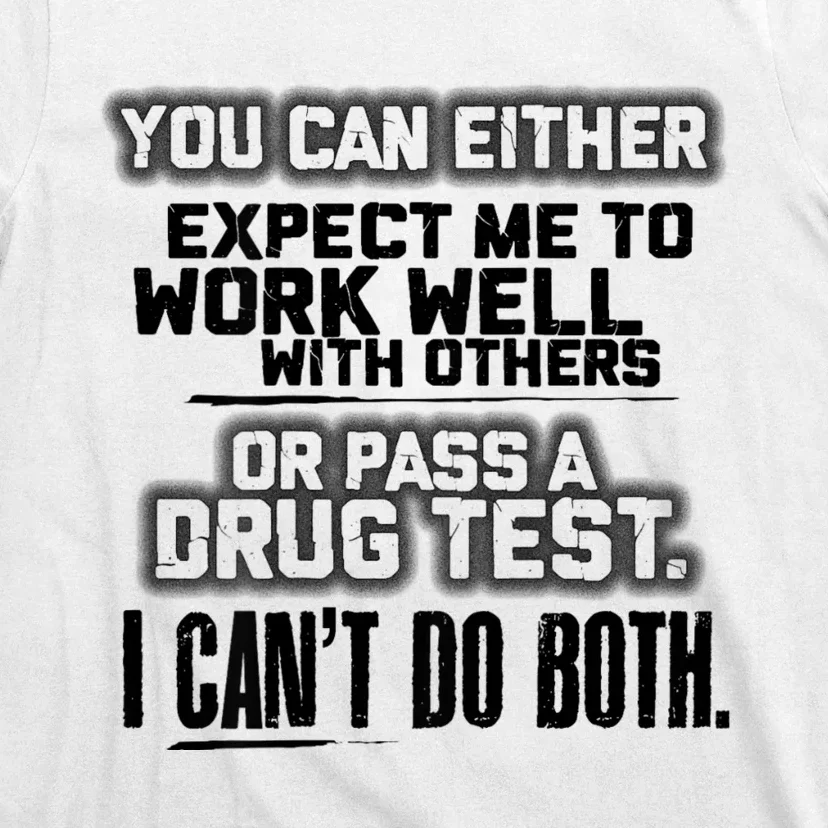 You Can Either Expect Me To Work Well With Others Or Pass T-Shirt