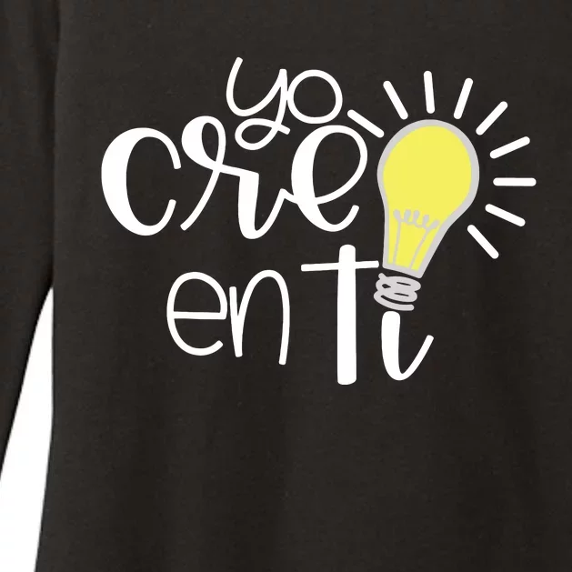 Yo Creo En Ti Lightbulb Spanish Teacher Womens CVC Long Sleeve Shirt