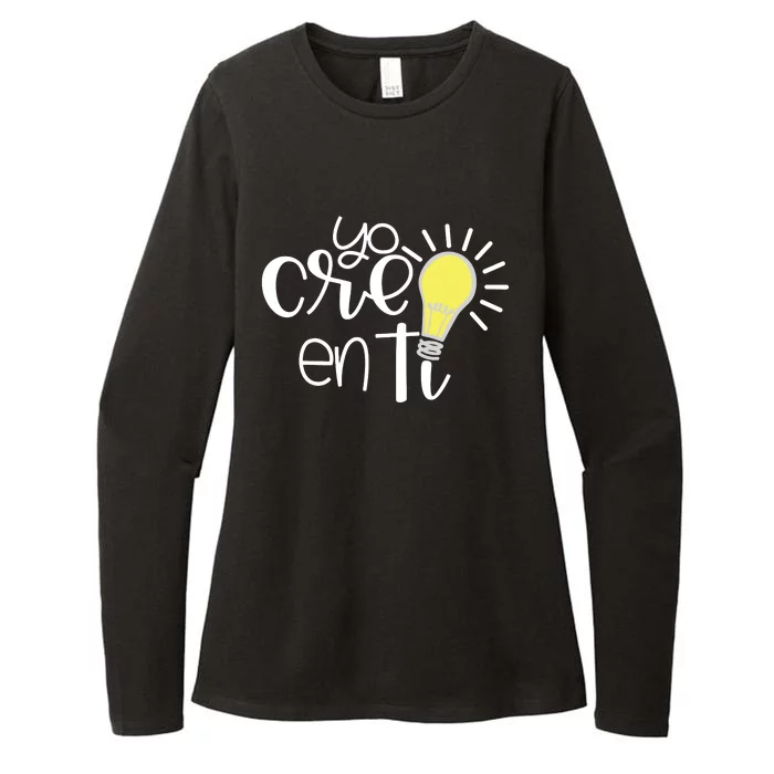 Yo Creo En Ti Lightbulb Spanish Teacher Womens CVC Long Sleeve Shirt