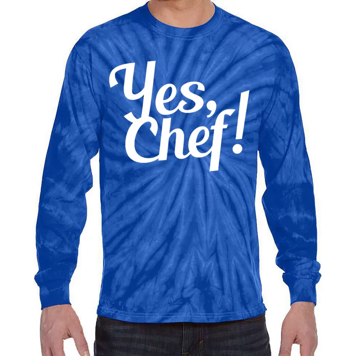 Yes Chef! Funny Novelty Cute Gift Tie-Dye Long Sleeve Shirt