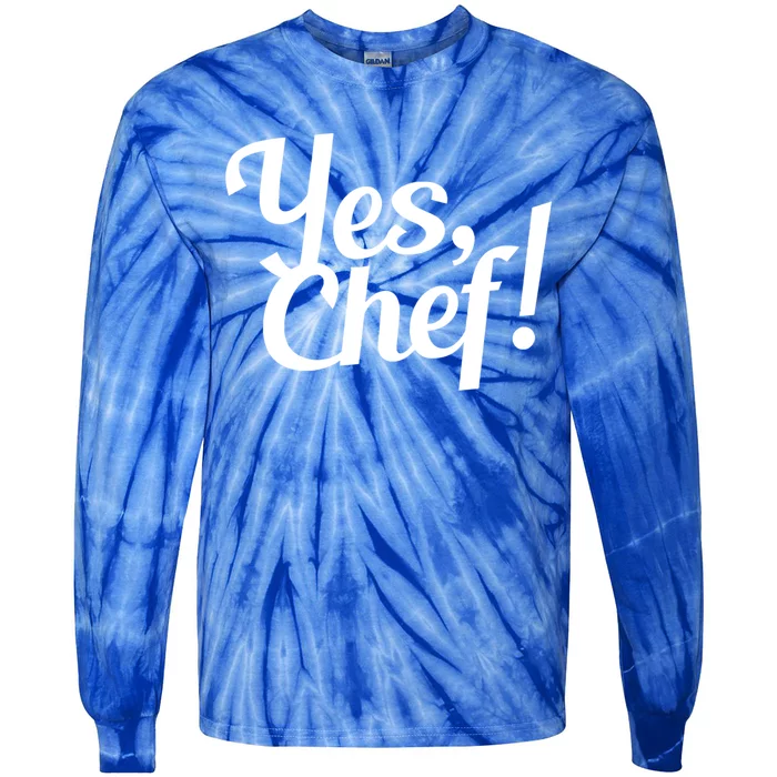 Yes Chef! Funny Novelty Cute Gift Tie-Dye Long Sleeve Shirt