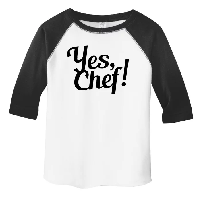 Yes Chef! Funny Novelty Cute Gift Toddler Fine Jersey T-Shirt