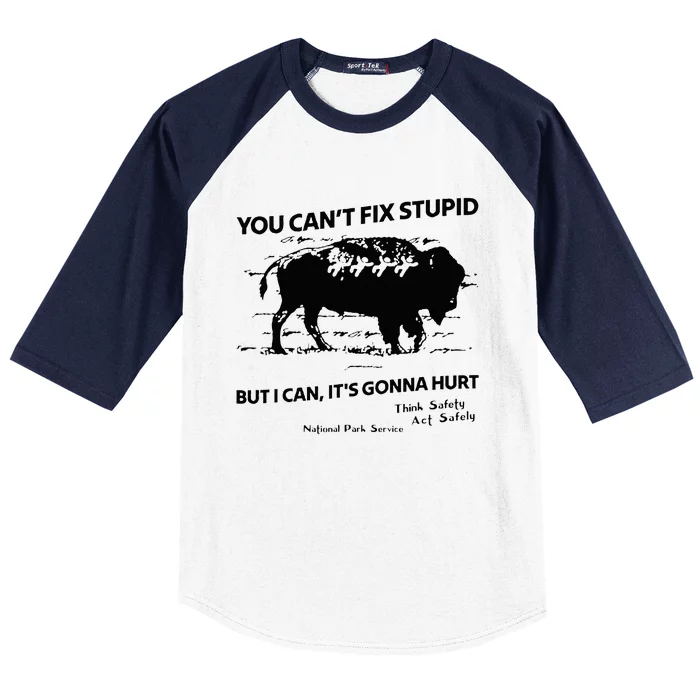 You Can’T Fix Stupid But I Can ItS Gonna Hurt Baseball Sleeve Shirt