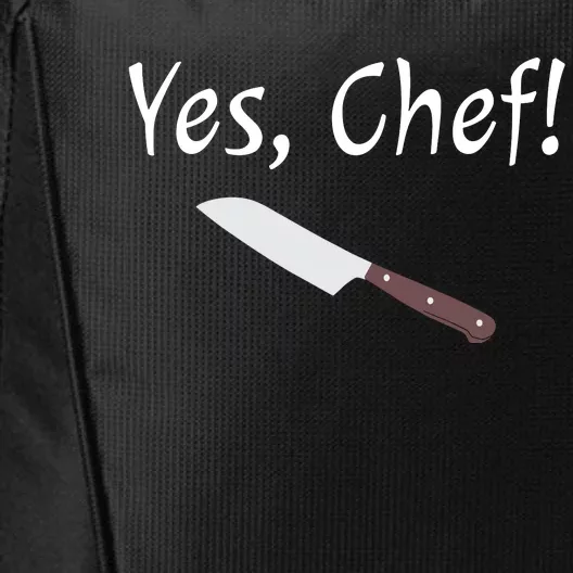 Yes Chef Funny Culinary Kitchen Cook Cooking Foodie City Backpack