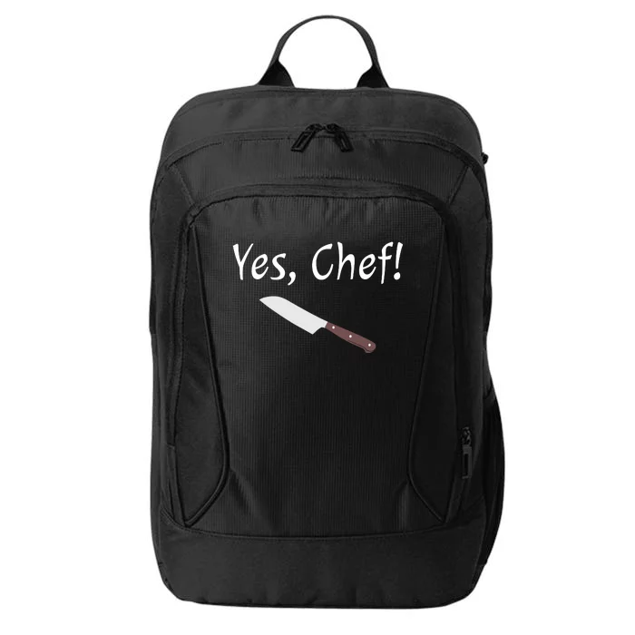 Yes Chef Funny Culinary Kitchen Cook Cooking Foodie City Backpack