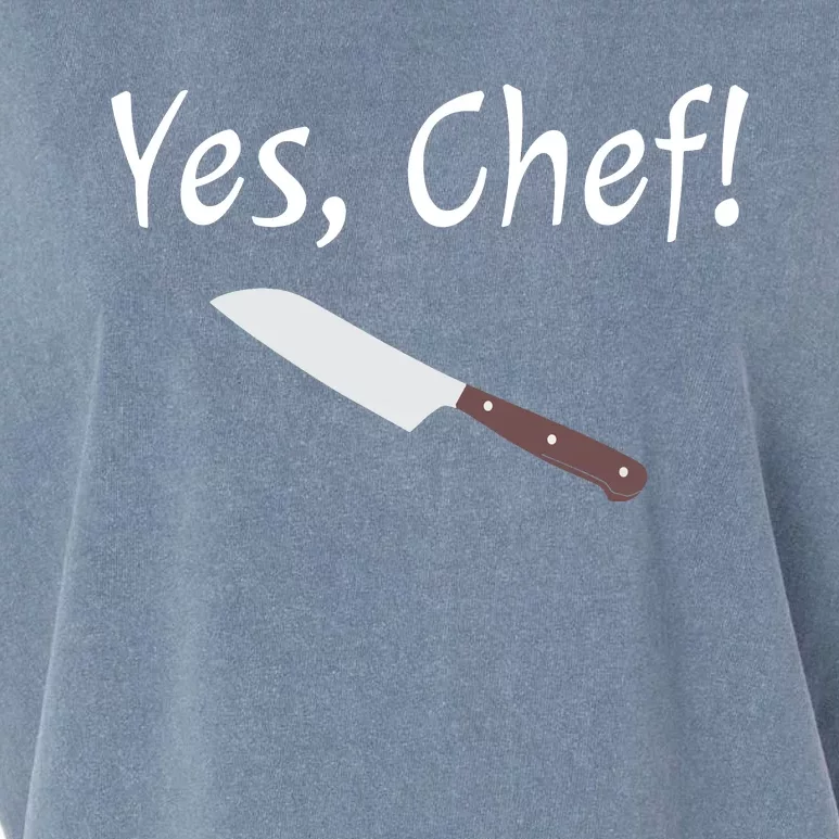 Yes Chef Funny Culinary Kitchen Cook Cooking Foodie Garment-Dyed Women's Muscle Tee