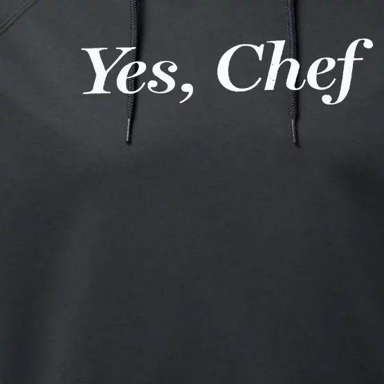 Yes Chef Funny Performance Fleece Hoodie