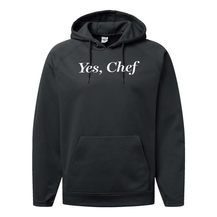 Yes Chef Funny Performance Fleece Hoodie