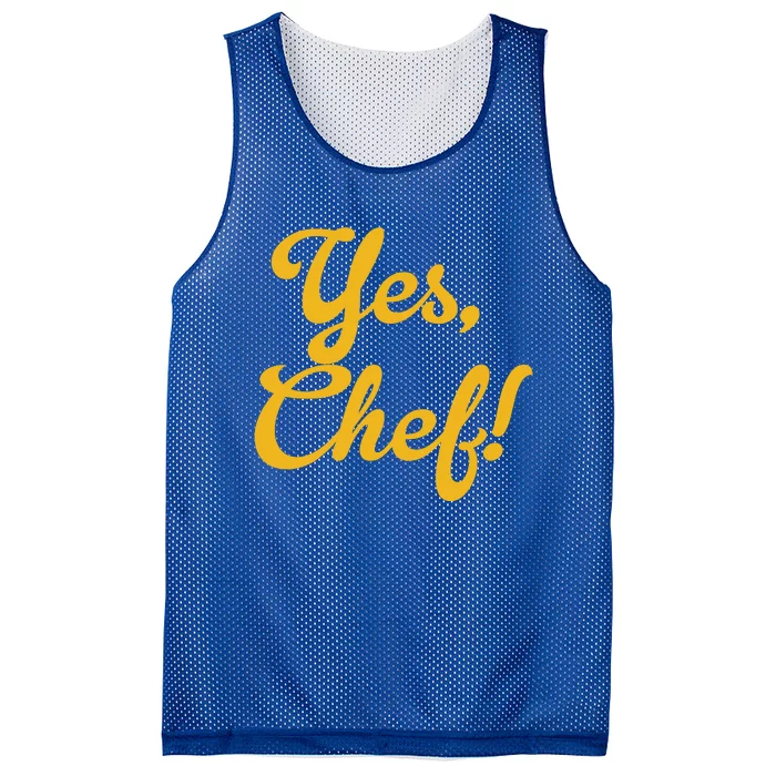 Yes Chef! Funny Novelty Cool Gift Mesh Reversible Basketball Jersey Tank