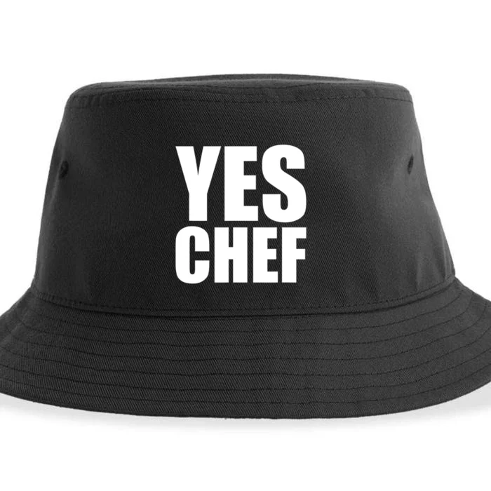 Yes Chef Funny Chef Funny Cook Saying Kitchen Cooking Sustainable Bucket Hat