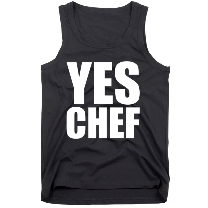 Yes Chef Funny Chef Funny Cook Saying Kitchen Cooking Tank Top