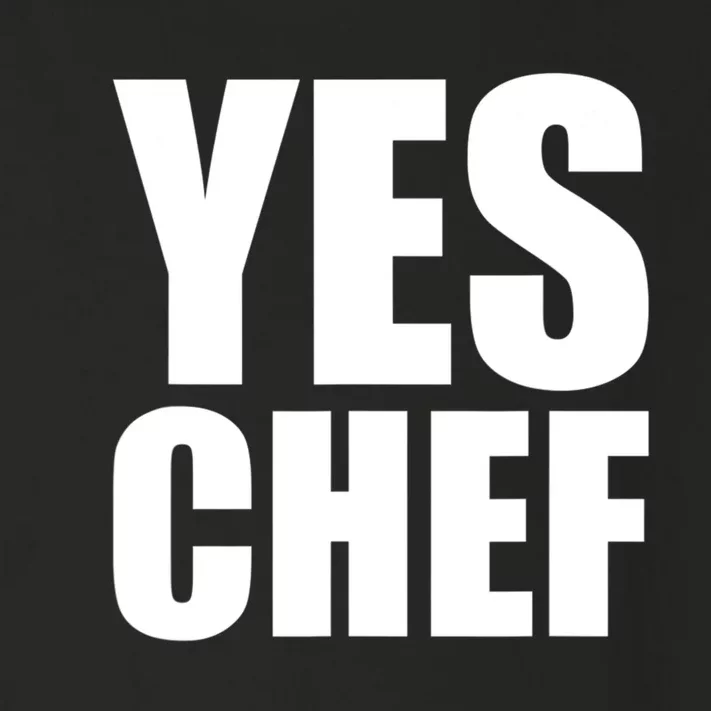 Yes Chef Funny Chef Funny Cook Saying Kitchen Cooking Toddler Long Sleeve Shirt