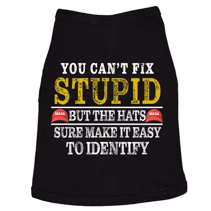 You Can't Fix Stupid But The Hats Sure Make It Easy To Identify Funny Doggie Tank