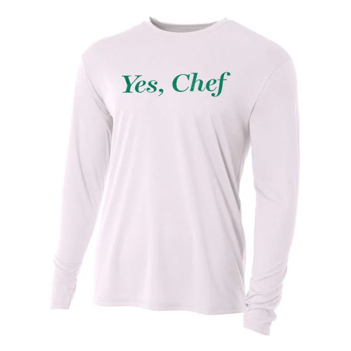 Yes Chef Funny Cooling Performance Long Sleeve Crew