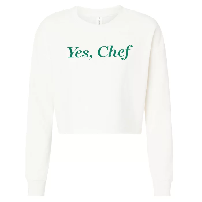 Yes Chef Funny Cropped Pullover Crew