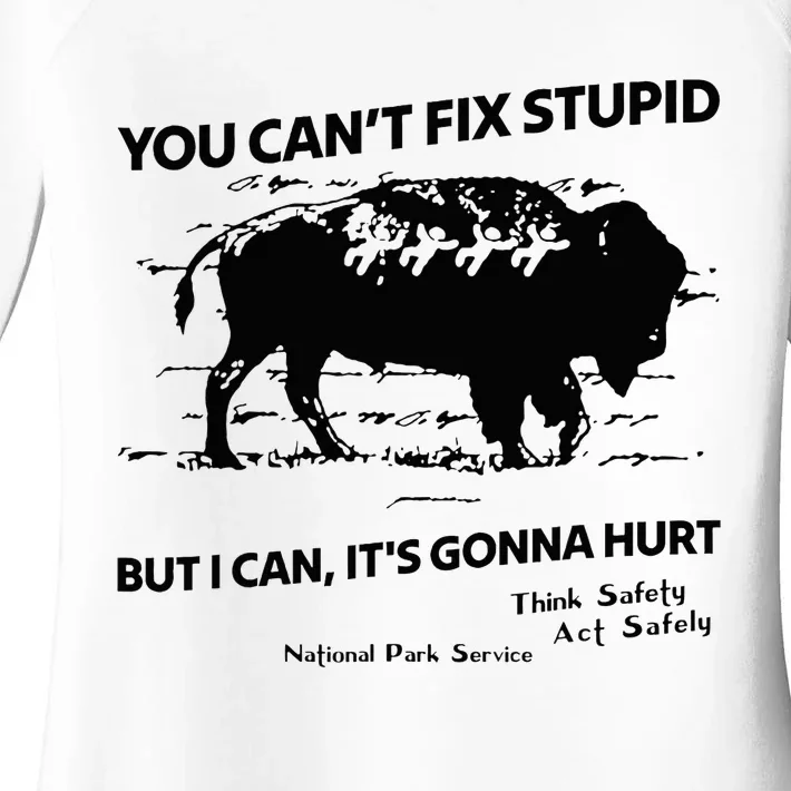 You Can’T Fix Stupid But I Can ItS Gonna Hurt Funny Quote Women's Perfect Tri Tunic Long Sleeve Shirt