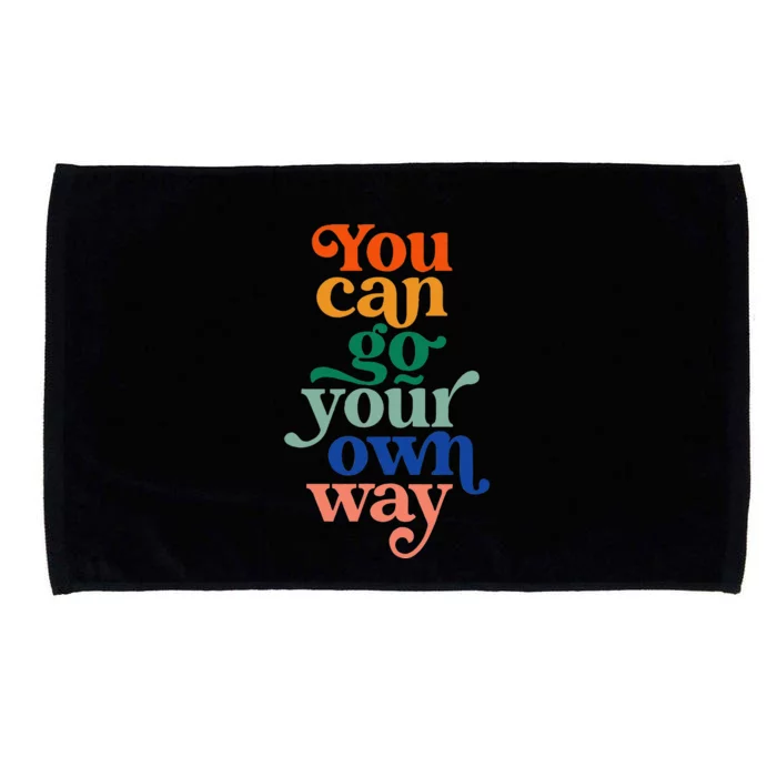 You Can Go Your Own Way Retro Microfiber Hand Towel