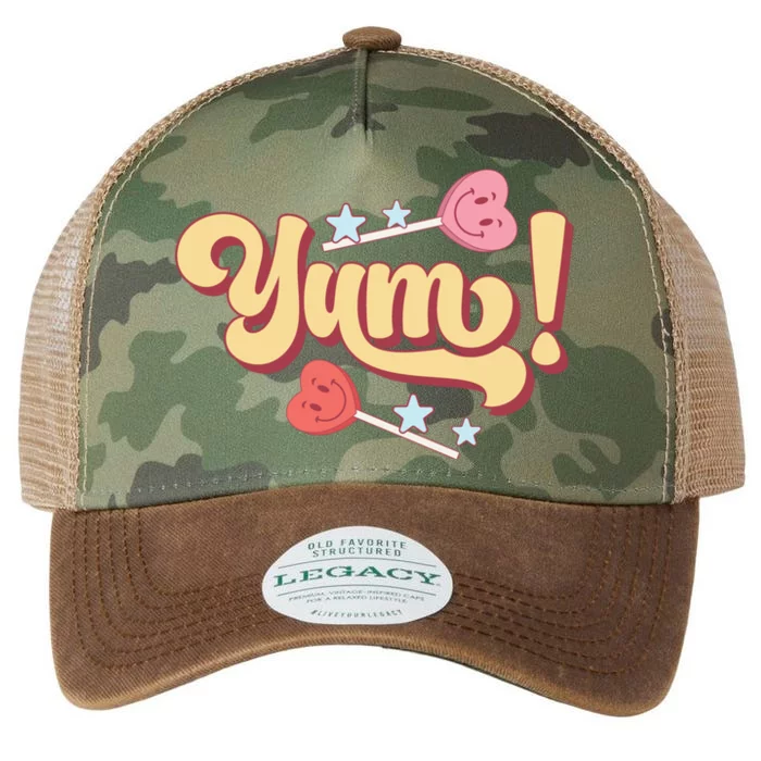 Yum Canđy Heart Gift For Valentine Day Legacy Tie Dye Trucker Hat