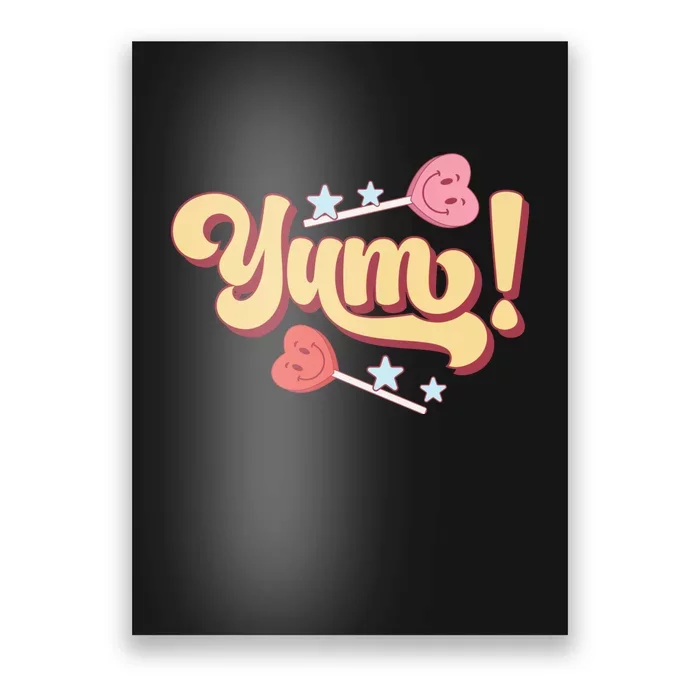 Yum Canđy Heart Gift For Valentine Day Poster