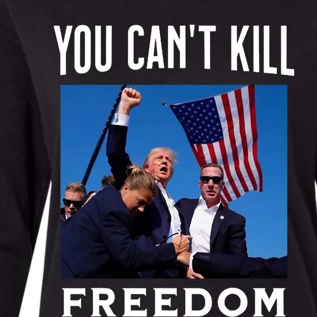 You CanT Kill Freedom Trump Shot Womens Cotton Relaxed Long Sleeve T-Shirt