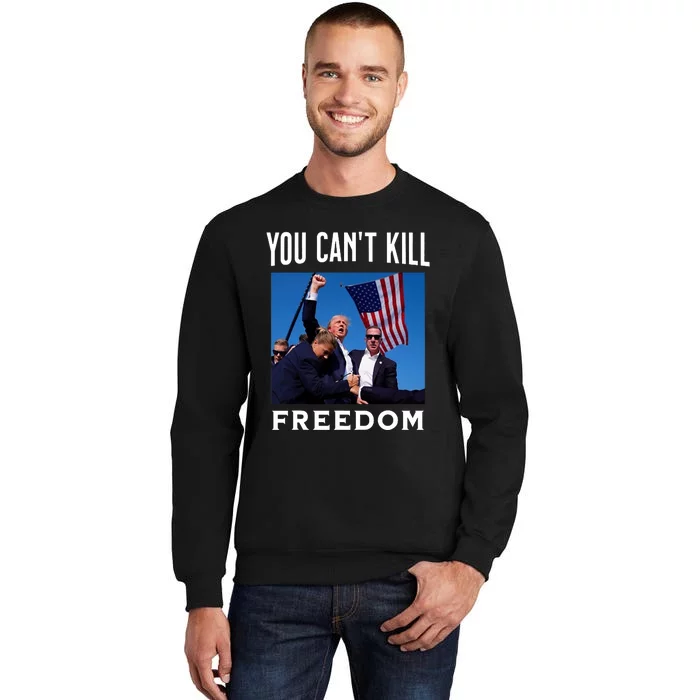 You CanT Kill Freedom Trump Shot Sweatshirt