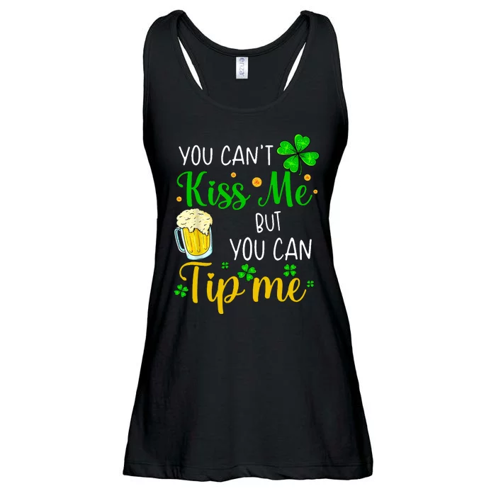 You Can't Kiss Me But You Can Tip Me St Patrick's Day Ladies Essential Flowy Tank