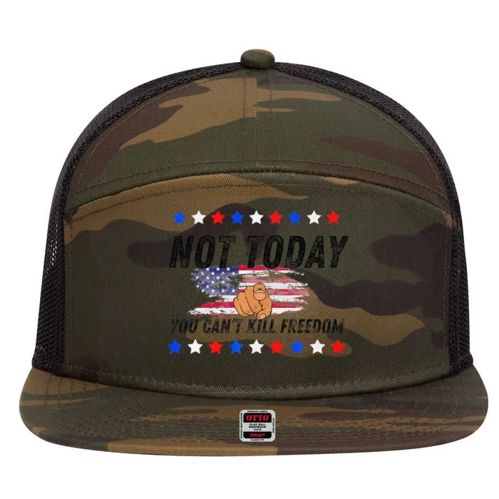 You CanT Kill Freedom Premium 7 Panel Mesh Trucker Snapback Hat