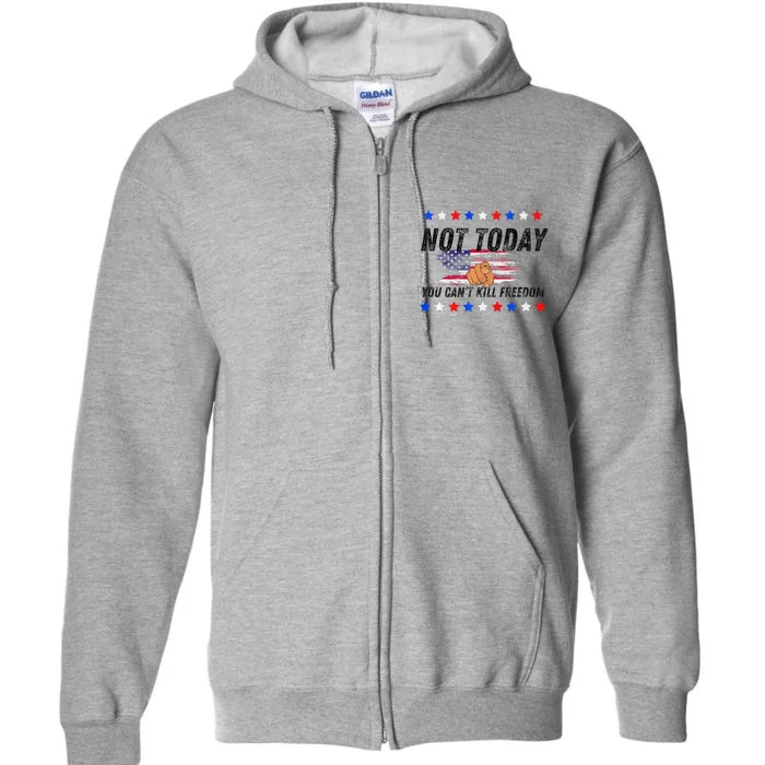 You CanT Kill Freedom Premium Full Zip Hoodie