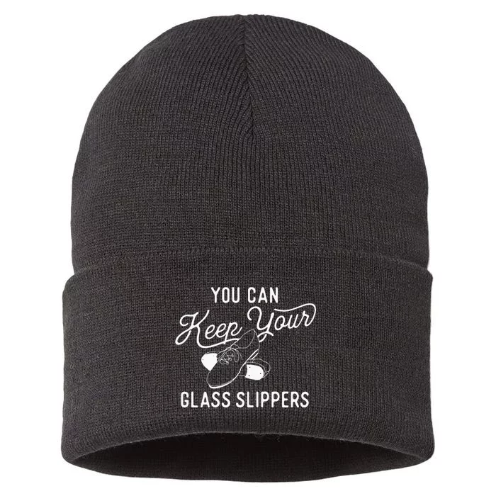 You Can Keep Your Glass Slippers Tap Dancing Tap Dancer Sustainable Knit Beanie