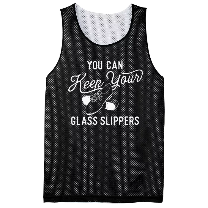 You Can Keep Your Glass Slippers Tap Dancing Tap Dancer Mesh Reversible Basketball Jersey Tank