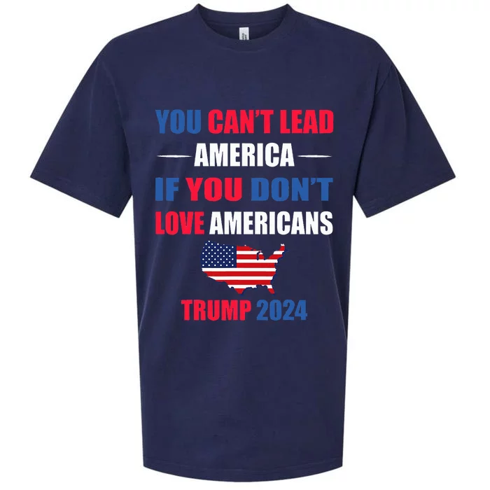 You CanT Lead America If You DonT Love Americans Trump Sueded Cloud Jersey T-Shirt