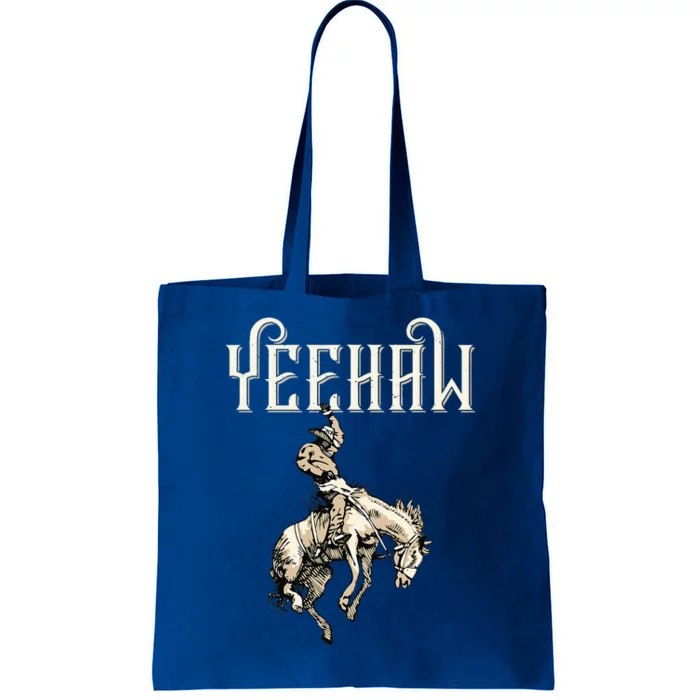 Yeehaw Cowboy Lover Rodeo Western Horse Rider Tote Bag