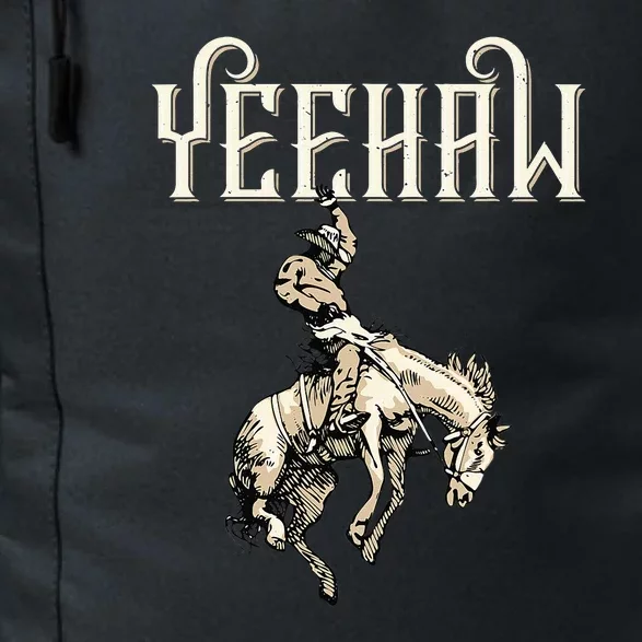 Yeehaw Cowboy Lover Rodeo Western Horse Rider Daily Commute Backpack