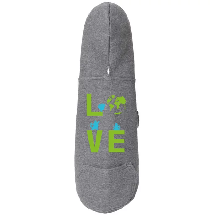 Yoga Cat Loves Earth Day Save Planet Every Day Gift Doggie 3-End Fleece Hoodie