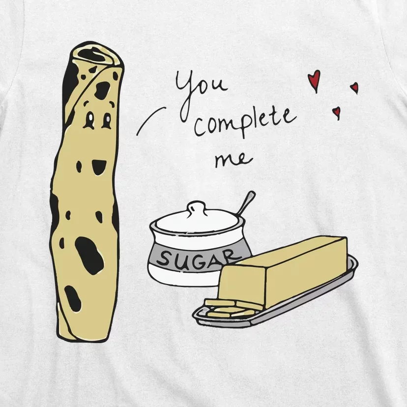 You Complete Me Lefse Sugar Butter Minnesota T-Shirt