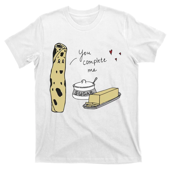 You Complete Me Lefse Sugar Butter Minnesota T-Shirt