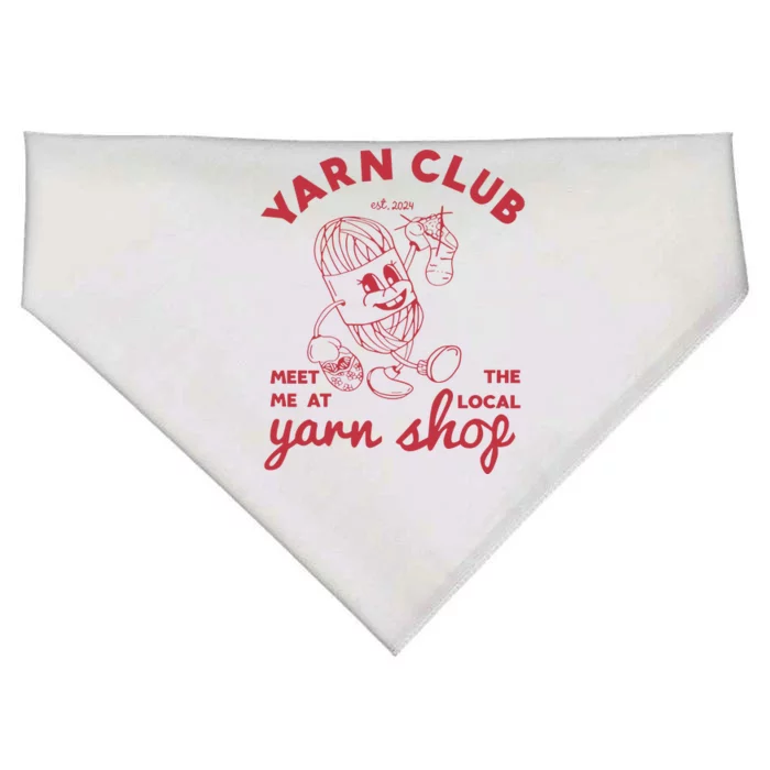 Yarn Club Meet Me At The Local Yarn USA-Made Doggie Bandana