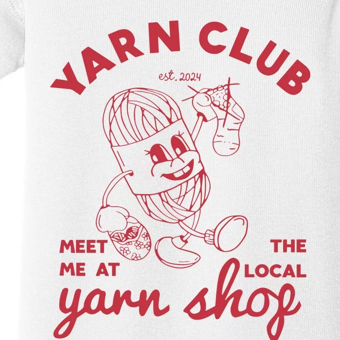 Yarn Club Meet Me At The Local Yarn Baby Bodysuit