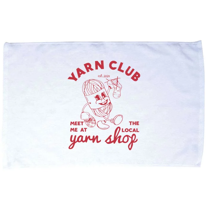 Yarn Club Meet Me At The Local Yarn Microfiber Hand Towel