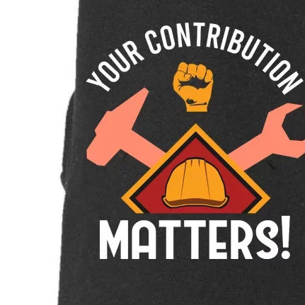 Your Contribution Matters Doggie 3-End Fleece Hoodie